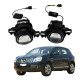 ПТФ LED линзы Nissan Qashqai J10 2007-2013 противотуманные фары 90W бело-желтые СТГ A1 (2 шт.)