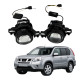 ПТФ LED линзы Nissan Qashqai J10 2007-2013 противотуманные фары 90W бело-желтые СТГ A1 (2 шт.)