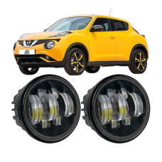 Противотуманные LED фары Nissan Juke F15 2010-2019 90мм 70W 12-24V белый свет СТГ JR-W-17 / Ниссан Жук (2 шт.)