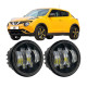 Противотуманные LED фары Nissan Juke F15 2010-2019 90мм 70W 12-24V белый свет СТГ JR-W-17 / Ниссан Жук (2 шт.)