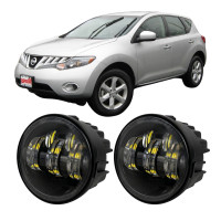 Противотуманные LED фары Nissan Murano Z51 2008-2015 90мм 50W 12-24V белый свет СТГ JR-W-17 / Ниссан Мурано (2 шт.)