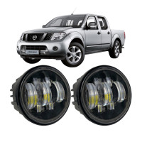 Протитуманні LED фари Nissan Navara D40 2005-2015 90мм 70W 12-24V біле світло СТГ JR-W-17 / Ніссан Навара (2 шт.)