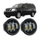 Противотуманные LED фары Nissan Pathfinder R51 2005-2014 90мм 70W 12-24V белый свет СТГ JR-W-17 / Ниссан Патфайндер (2 шт.)