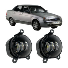 Протитуманні LED фари Lada Priora 2170 2007-2013 30W біле світло СТГ JR-W-3 / Лада Пріора (2 шт.)