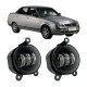 Противотуманные LED фары Lada Priora 2170 2007-2013 30W белый свет СТГ JR-W-3 / Лада Приора (2 шт.)