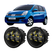 Противотуманные LED фары Nissan Note E11 2006-2013 90мм 50W 12-24V белый свет СТГ JR-W-17 / Ниссан Ноут (2 шт.)