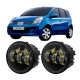 Противотуманные LED фары Nissan Note E11 2006-2013 90мм 50W 12-24V белый свет СТГ JR-W-17 / Ниссан Ноут (2 шт.)