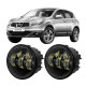 Противотуманные LED фары Nissan Qashqai J10 2006-2013 90мм 50W 12-24V белый свет СТГ JR-W-17 / Ниссан Кашкай (2 шт.)