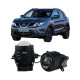 Протитуманні LED лінзи Nissan Qashqai J11 2013-2021 А1 90W з СТГ біло-жовті / протитуманні фари Ніссан Кашкай (2 шт.)