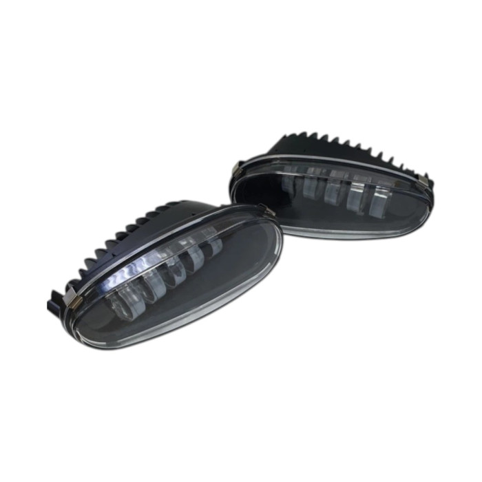 Дворежимні LED Протитуманні фари Daewoo Lanos / Sens (Ланос) Біло-Жовте світло 50W ПТФ Light X комплект