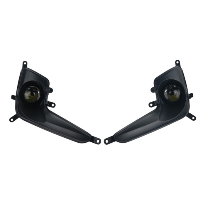 Противотуманные BI-LED линзы Kia Rio 3 2011-2015 дорестайлинг 100W 6000K ближний и дальний свет EA Light X / Кио Рио (комплект 2 шт.)
