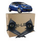 Противотуманные BI-LED линзы Kia Rio 3 2011-2015 дорестайлинг 100W 6000K ближний и дальний свет EA Light X / Кио Рио (комплект 2 шт.)