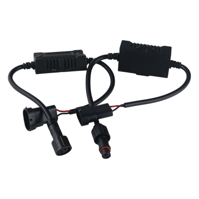 Противотуманные BI-LED линзы Kia Rio 3 2011-2015 дорестайлинг 100W 6000K ближний и дальний свет EA Light X / Кио Рио (комплект 2 шт.)