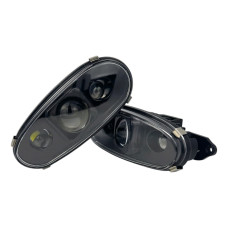 Лінзовані LED Протитуманні фари Daewoo Lanos / Sens (Ланос) Ближнє + Далеке світло 50W Світлодіодні ПТФ Light X комплект