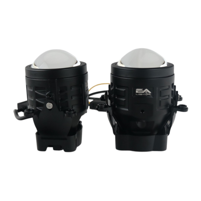 Противотуманные LED линзы А1 90W с СТГ бело-желтые / противотуманные фары 90мм (2 шт.)