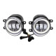 Противотуманные фары Toyota 30W+DRL LED белый свет ближний луч комплект 2 шт (03255)