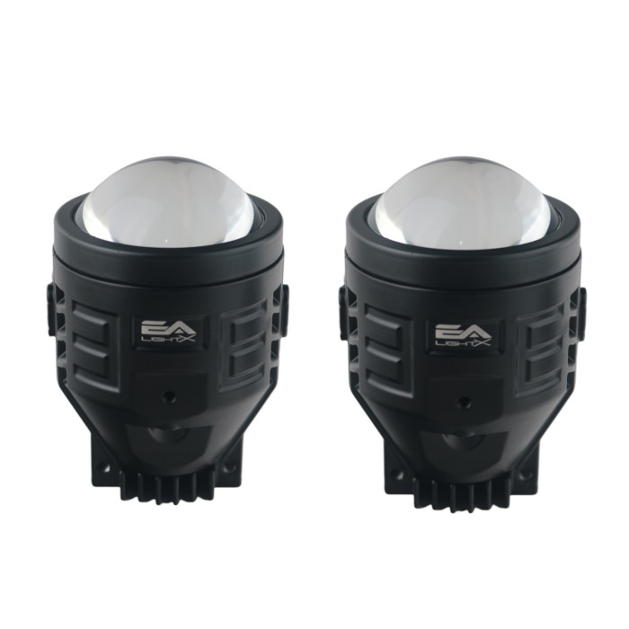 Противотуманные линзы Toyota с азотной капсулой 100W 8000Lm 6000K 4 уши крепления, вакуумная сборка