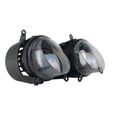 Протитуманні лінзовані фари для Mitsubishi Lancer 10 біло-жовті 44W (2 шт)