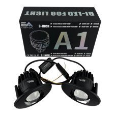 Светодиодные противотуманные фары LED линзы EA Light X A1 Honda 2" 80W 12-24V белые (комплект 2 шт.)