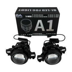 Світлодіодні протитуманні фари Bi-LED лінзи EA Light X A1 Nissan 90W 12-24V білі з кріпленням 2 вуха (комплект 2 шт.)