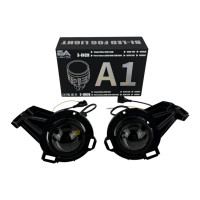 Світлодіодні протитуманні фари Bi-LED лінзи EA Light X A1 Nissan Juke 90W 12-24V двоколірні біло-жовті (комплект 2 шт.)