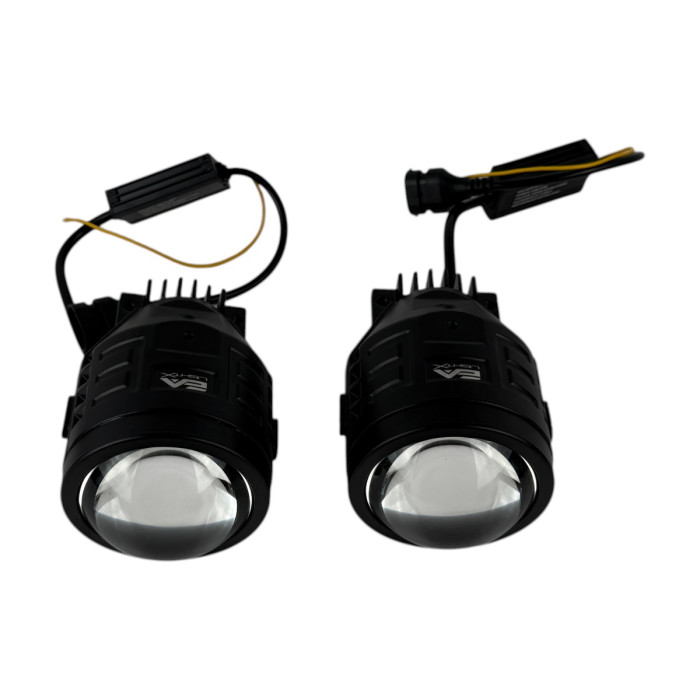 Светодиодные противотуманные фары Bi-LED линзы EA Light X A1 Nissan Juke 90W 12-24V двухцветные бело-желтые (комплект 2 шт.)