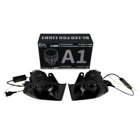 Светодиодные противотуманные фары Bi-LED линзы EA Light X A1 Toyota Land Cruiser Prado 120 90W 12-24V двухцветные бело-желтые (комплект 2 шт.)