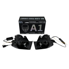 Світлодіодні протитуманні фари Bi-LED лінзи EA Light X A1 Toyota Land Cruiser Prado 120 90W 12-24V двоколірні біло-жовті (комплект 2 шт.)