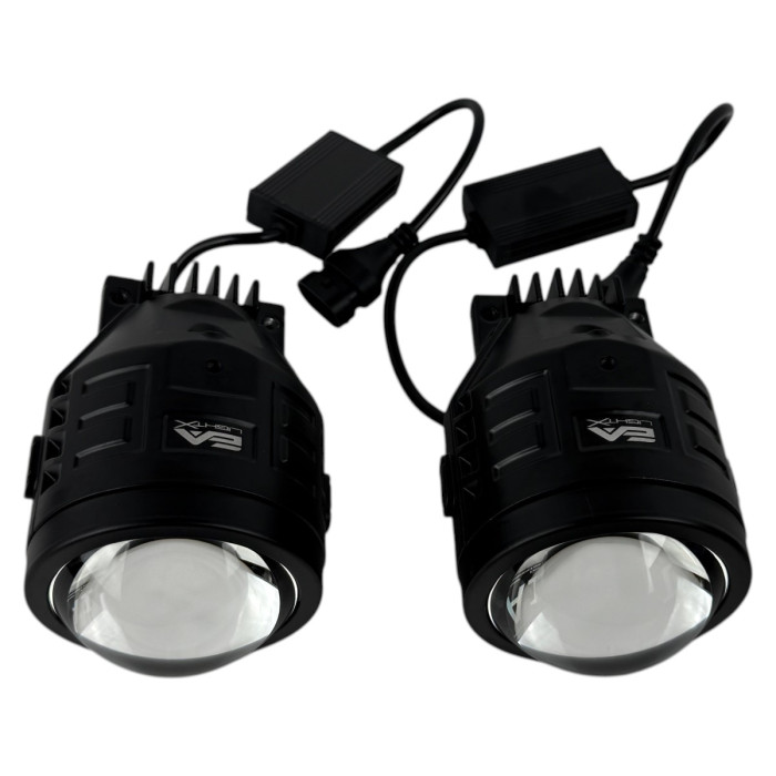 Светодиодные противотуманные фары Bi-LED линзы EA LightX A1 Toyota Land Cruiser Prado 120 90W 12-24V белые (комплект 2 шт.)