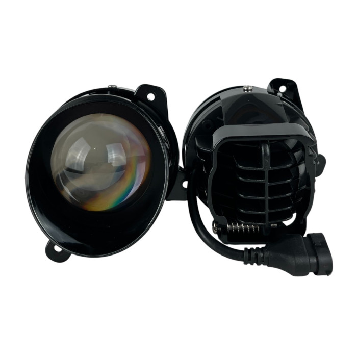 Світлодіодні протитуманні фари (ПТФ) LED з лінзою для ВАЗ 1117-1119 Калина, EA Light X 60W, 5000K (Комплект 2 шт.)