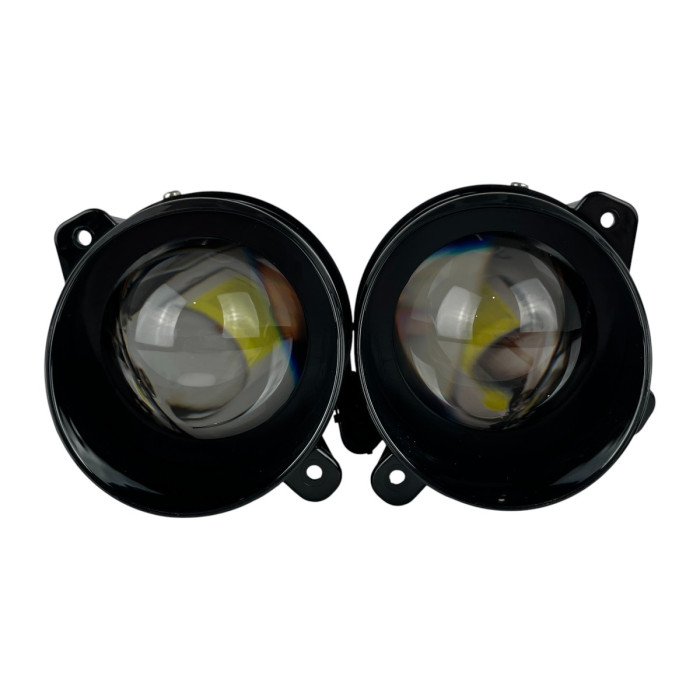Світлодіодні протитуманні фари (ПТФ) LED з лінзою для ВАЗ 1117-1119 Калина, EA Light X 60W, 5000K (Комплект 2 шт.)