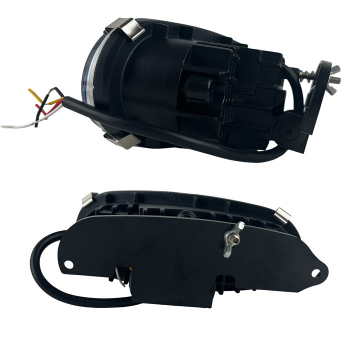 Світлодіодні протитуманні фари (ПТФ) LED з ДХО для Daewoo Lanos / Sens, 3 лінзи 60W + DRL 14W (Комплект 2 шт.)