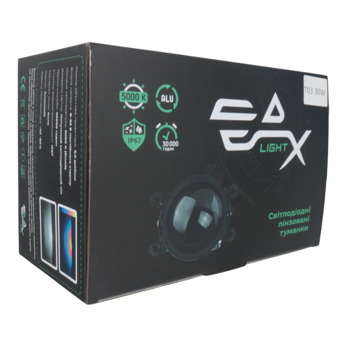 Протитуманні лінзи DAF 60W 5000K 8000Lm комплект 2 шт (03492)