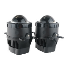 LED Протитуманні фари Renault / Toyota / Mitsubishi / Lada Granta 100W Лінзовані ПТФ 5000K Light X комплект
