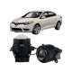 Протитуманні LED лінзи Renault Fluence 2009-2017 А1 90W з СТГ біло-жовті / протитуманні фари Рено Флюенс (2 шт.)