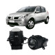 Протитуманні LED лінзи Renault Sandero 2008-2024 А1 90W з СТГ біло-жовті / протитуманні фари Рено Сандеро (2 шт.)
