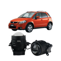 Протитуманні LED лінзи Suzuki SX4 2006-2013 А1 90W з СТГ біло-жовті / протитуманні фари Сузукі СХ4 (2 шт.)