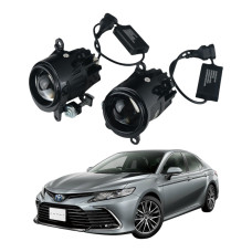 ПТФ LED лінзи Toyota Camry XV70 2017-2024 протитуманні фари 60-80W біле світло СТГ A1 2" (2 шт.)