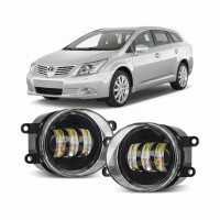 Протитуманні LED фари Toyota Avensis T27 2009-2015 JR-W-13 50W 3 лінзи з СТГ / Тойота Авенсіс (2 шт.)