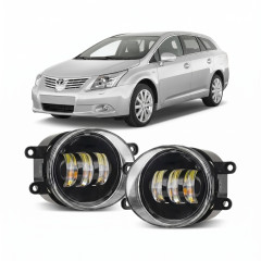 Протитуманні LED фари Toyota Avensis T27 2009-2015 JR-W-13 50W 3 лінзи з СТГ / Тойота Авенсіс (2 шт.)