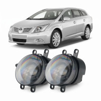 Протитуманні LED фари Toyota Avensis T27 2009-2015 JR-W-13 Лінза 50W з СТГ / Тойота Авенсіс (2 шт.)
