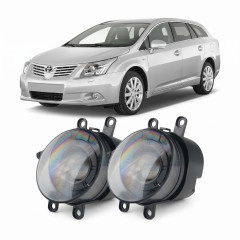 Протитуманні LED фари Toyota Avensis T27 2009-2015 JR-W-13 Лінза 50W з СТГ / Тойота Авенсіс (2 шт.)