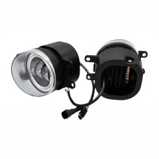 Противотуманные LED фары Toyota Camry 40 2006-2011 JR-W-13 30W с ДХО габарит ангельские глазки СТГ / Тойота Кемри 40 (2 шт.)