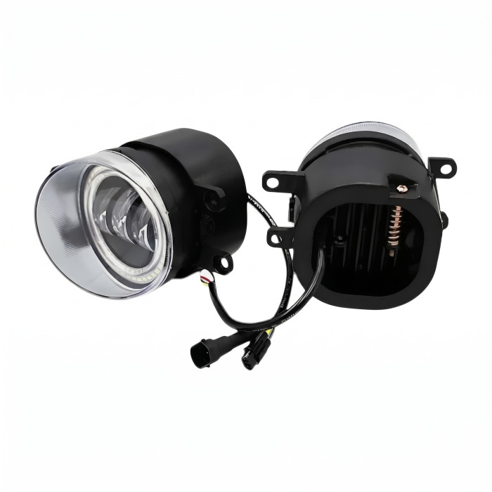 Протитуманні LED фари Toyota Camry 40 2006-2011 JR-W-13 30W з ДХО габарит ангельські очки СТГ / Тойота Кемрі 40 (2 шт.)