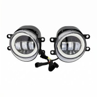 Противотуманные LED фары Toyota Camry 40 2006-2011 JR-W-13 30W с ДХО габарит ангельские глазки СТГ / Тойота Кемри 40 (2 шт.)
