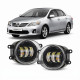 Протитуманні LED фари Toyota Corolla E150 2006-2013 JR-W-13 50W 3 лінзи з СТГ / Тойота Королла (2 шт.)