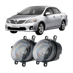 Протитуманні LED фари Toyota Corolla E150 2006-2013 JR-W-13 Лінза 50W з СТГ / Тойота Королла (2 шт.)
