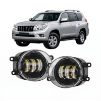 Протитуманні LED фари Toyota Land Cruiser Prado 150 2009-2013 JR-W-13 50W 3 лінзи з СТГ / Тойота Прадо 150 (2 шт.)