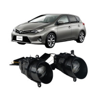 Протитуманні LED лінзи Toyota Auris 2012-2019 А1 90W з СТГ біло-жовті / протитуманні фари Тойота Ауріс (2 шт.)