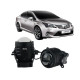 Протитуманні LED лінзи Toyota Avensis 2009-2015 А1 90W з СТГ біло-жовті / протитуманні фари Тойота Авенсіс (2 шт.)